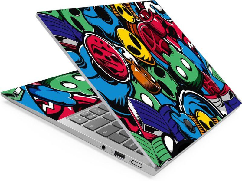 Anweshas Graffiti-2 Full Panel Laptop Skins Upto 15.6 inch - No Residue, Bubble Free - Removable HD Quality Printed Vinyl/Sticker/Cover Self Adhesive Vinyl Laptop Decal 15.6