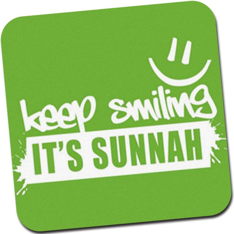 ARoohSa Keep Smiling It's Sunnah, Anti-Slippery Mousepad for Computer, PC,Laptop Mousepad  (Multicolor)
