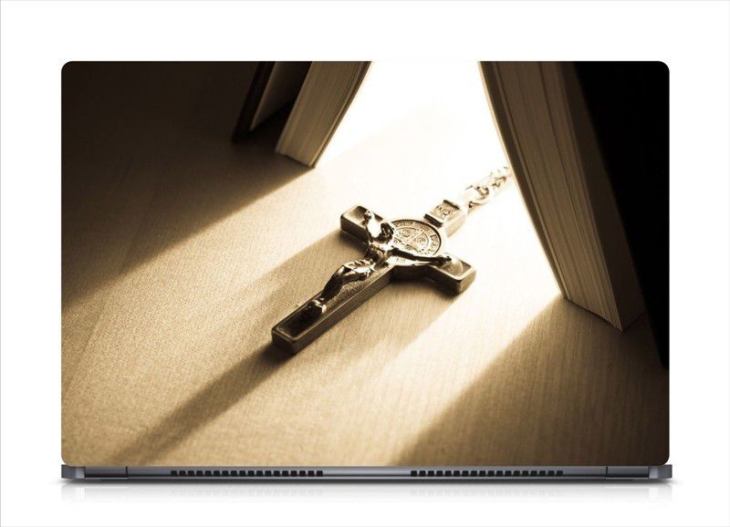 i-Birds ® Cross Jesus Pendant Exclusive High Quality Laptop Decal, laptop skin sticker 15.6 inch (15 x 10) Inch iB-5K_skin_0883 Vinyl Laptop Decal 15.6