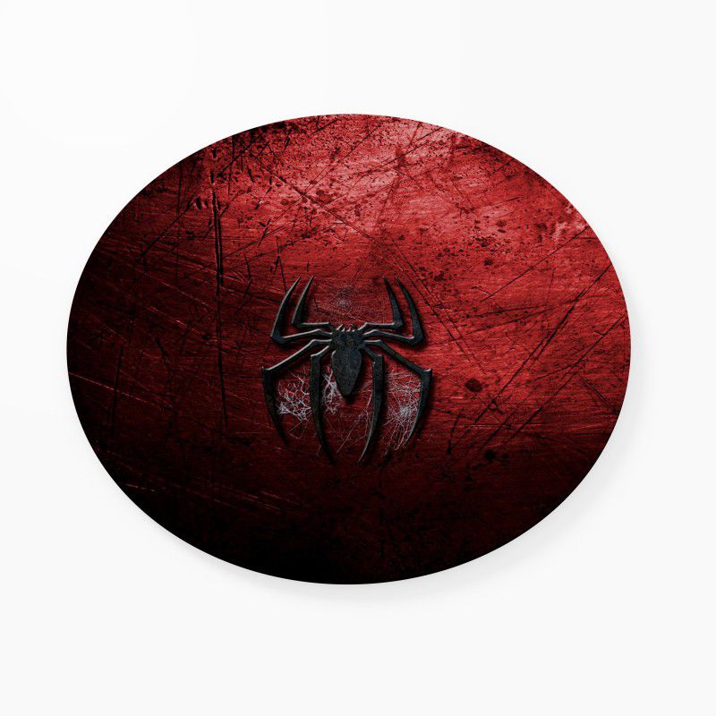 Being Dazzling Spiderman Spider Logo Gradient Round Mousepad  (Multicolor)