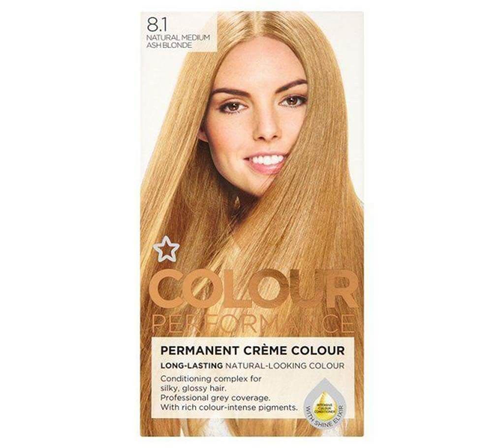 Superdrug Performance Natural Medium Ash Blonde 8 Hair Color