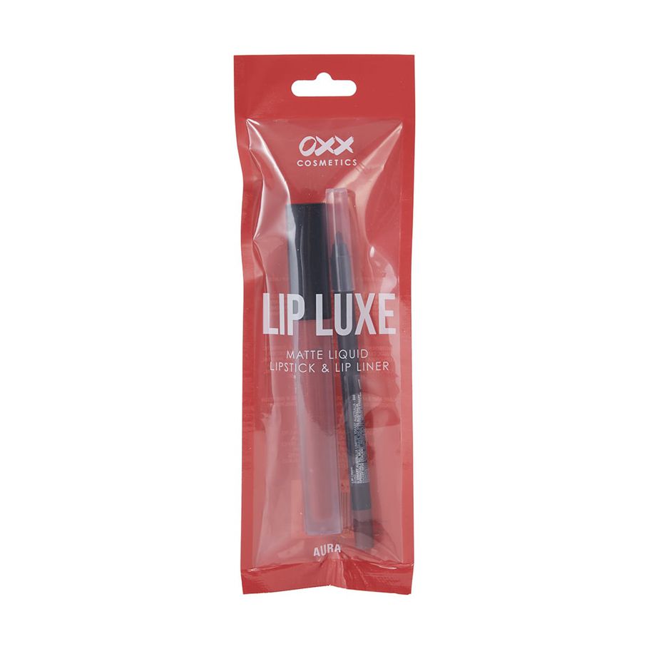 OXX Cosmetics Lip Luxe Matte Liquid Lipstick & Lip Liner - Aura