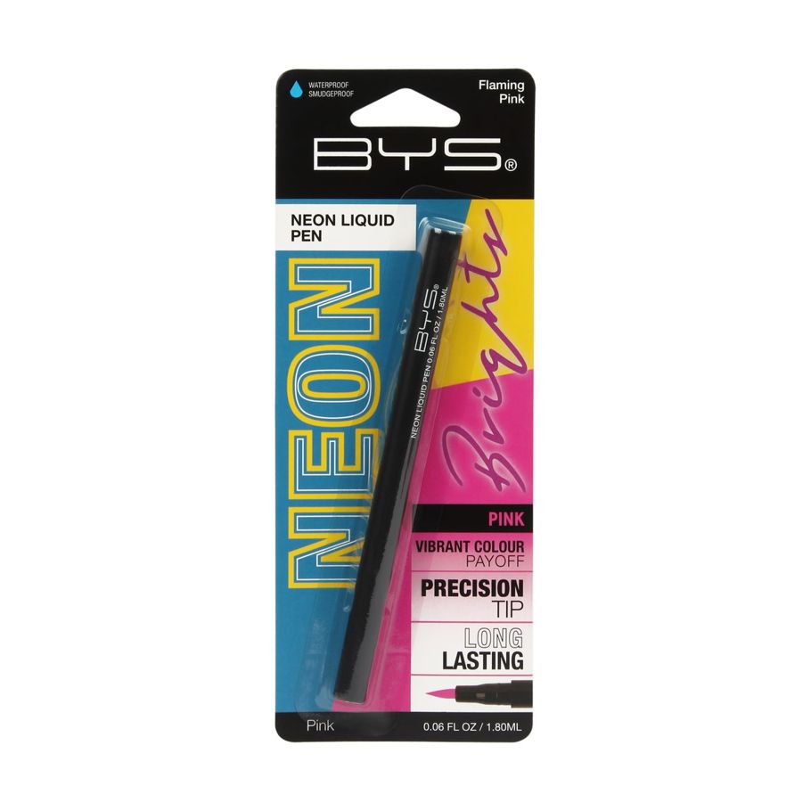 BYS Neon Liquid Eyeliner Pen - Flaming Pink