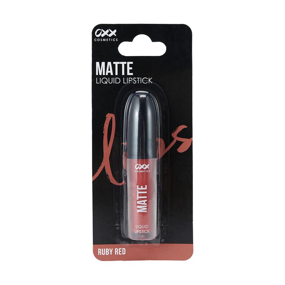 OXX Cosmetics Matte Liquid Lipstick - Ruby Red