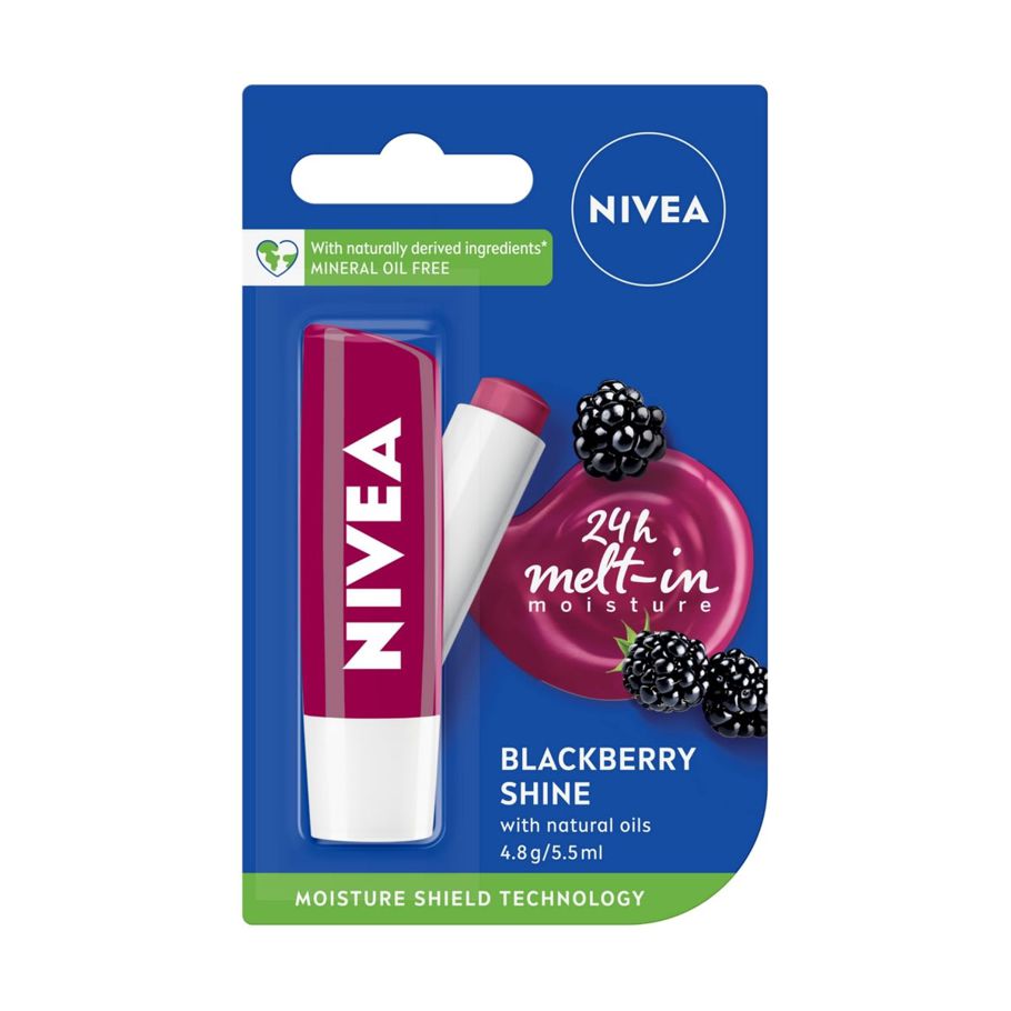 Nivea Blackberry Shine Caring Lip Balm