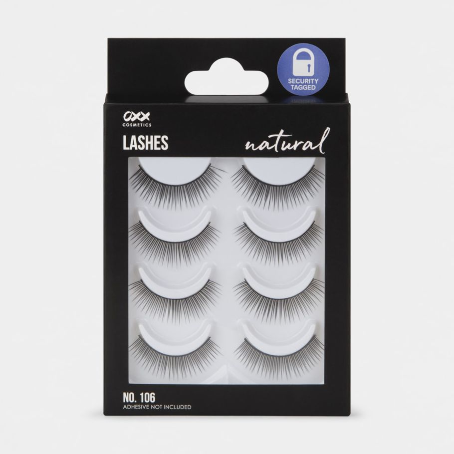 OXX Cosmetics 4 Pack Natural Lashes - Jennifer, No. 106