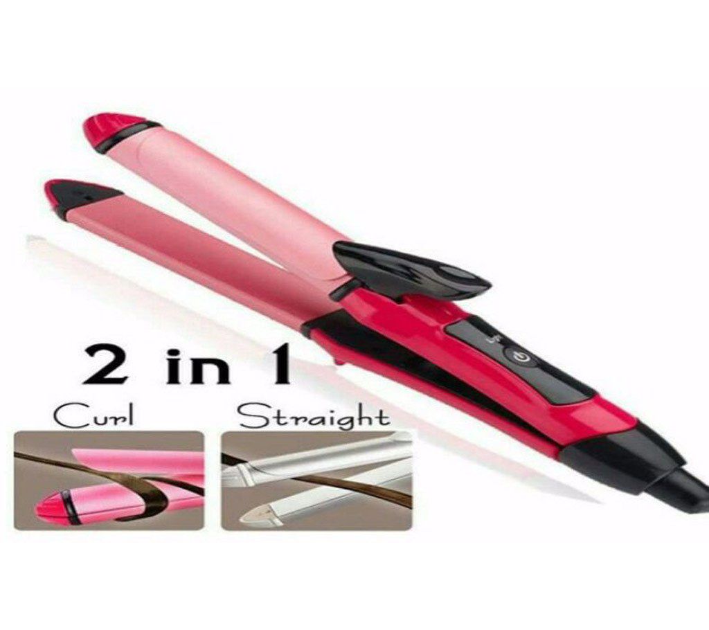 2 IN 1 Hair Straightener and curling iron