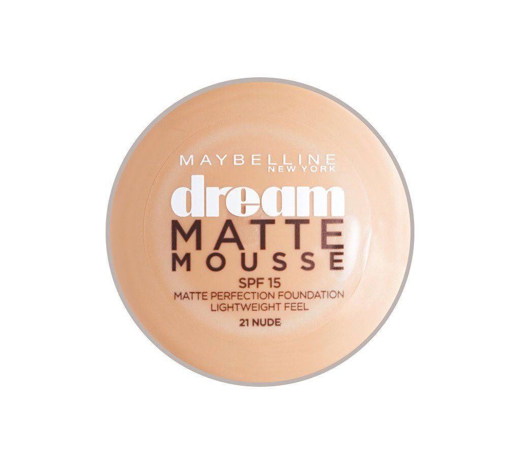 Maybelline New York dream matte mousse foundation