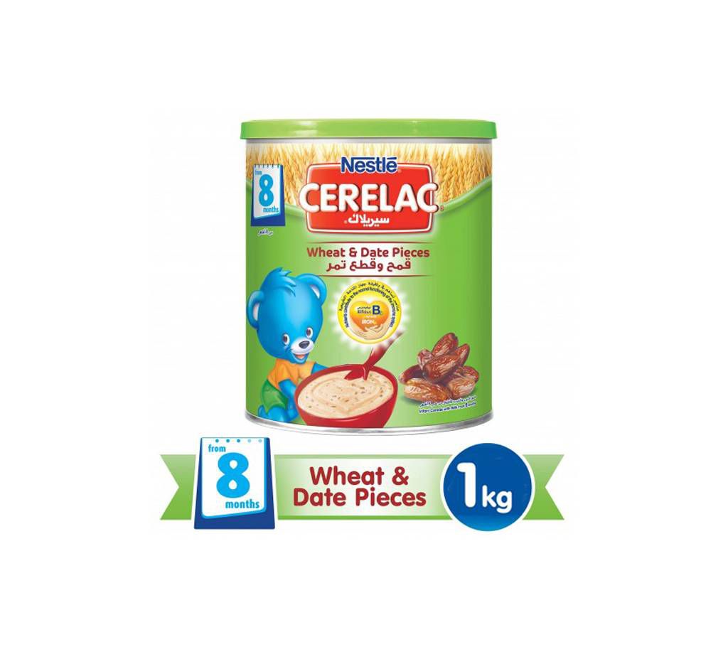 Nestle Cerelac Infant Cereal Wheat & Date Pieces - 1Kg