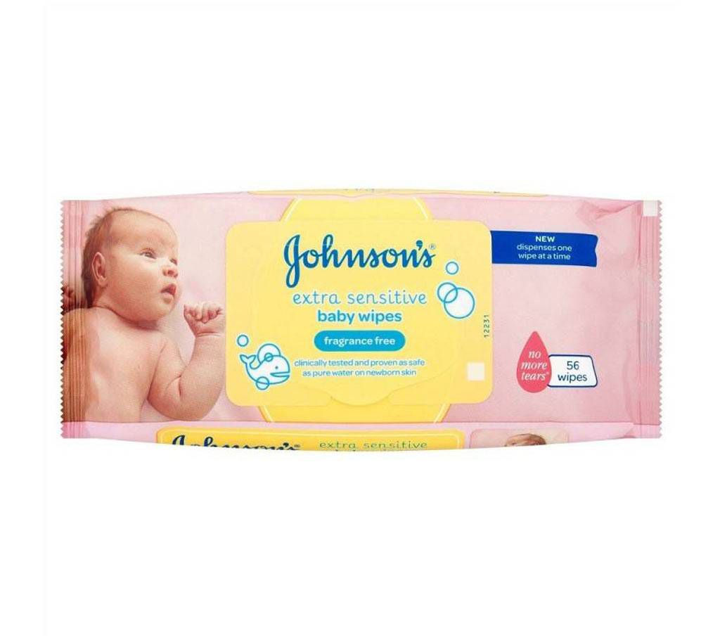 Johnson's Baby Wipes 120 pcs