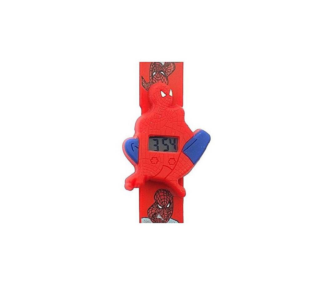 Spider Man Rubber Digital Watch for Boys - Red