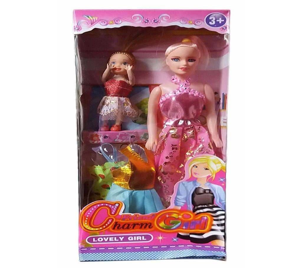 Kids charm girl doll set 