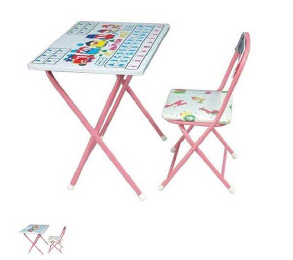 Kids folding study chair and table 