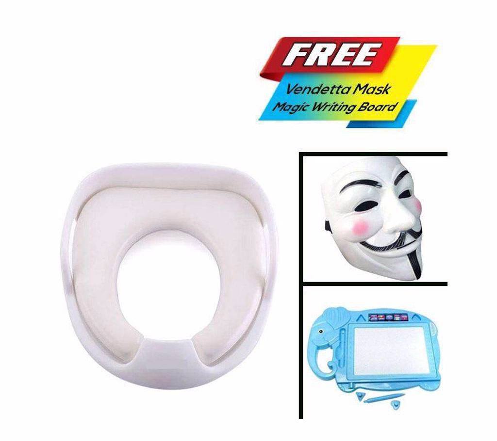 Soft Toilet Trainer For Baby (Mask + Slate Free!)