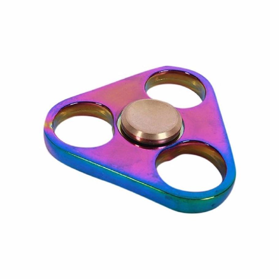 Triangle Metal Fidget Spinner Stress Reducer Toy 