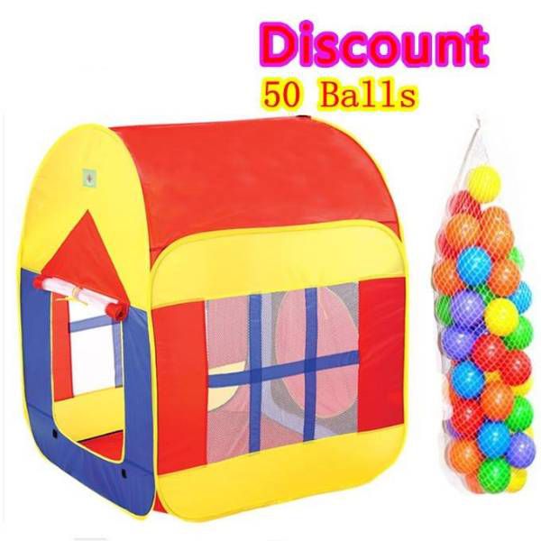 Baby Large Colorful Tent House with 50 balls 