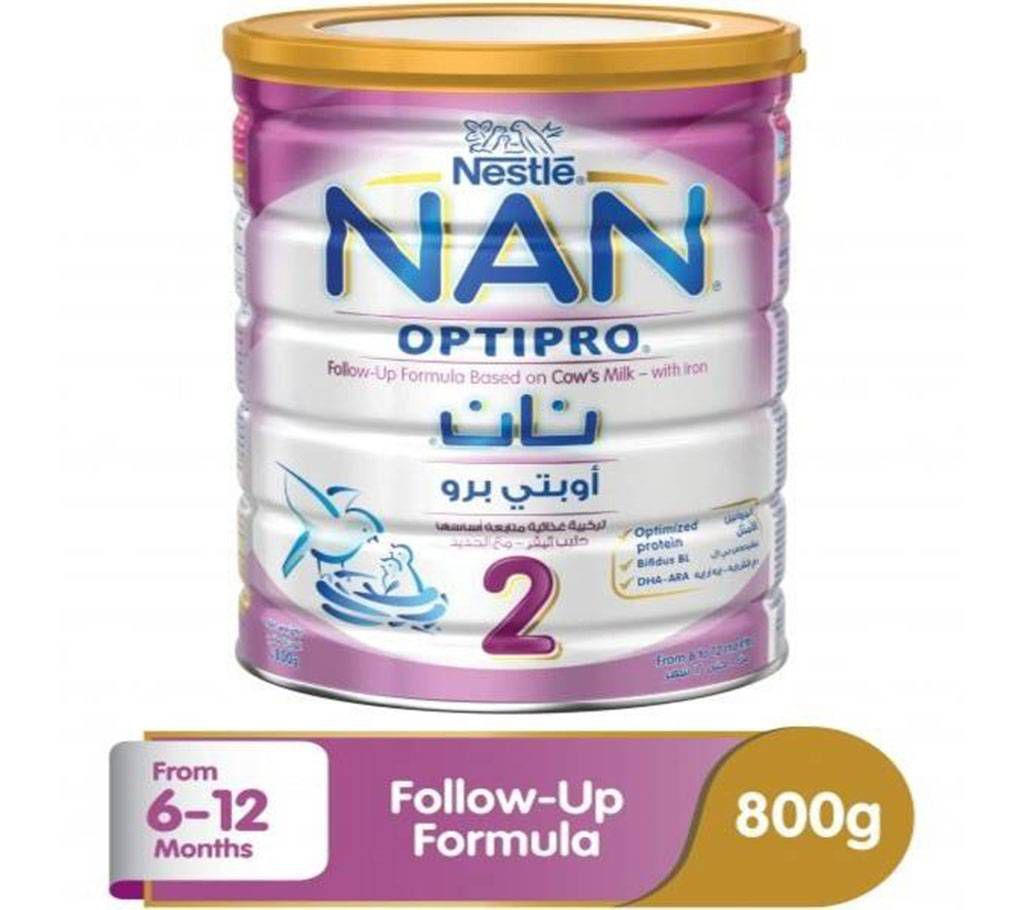 Nestle Nan 2 Optipro Follow-up Formula Milk - 800g