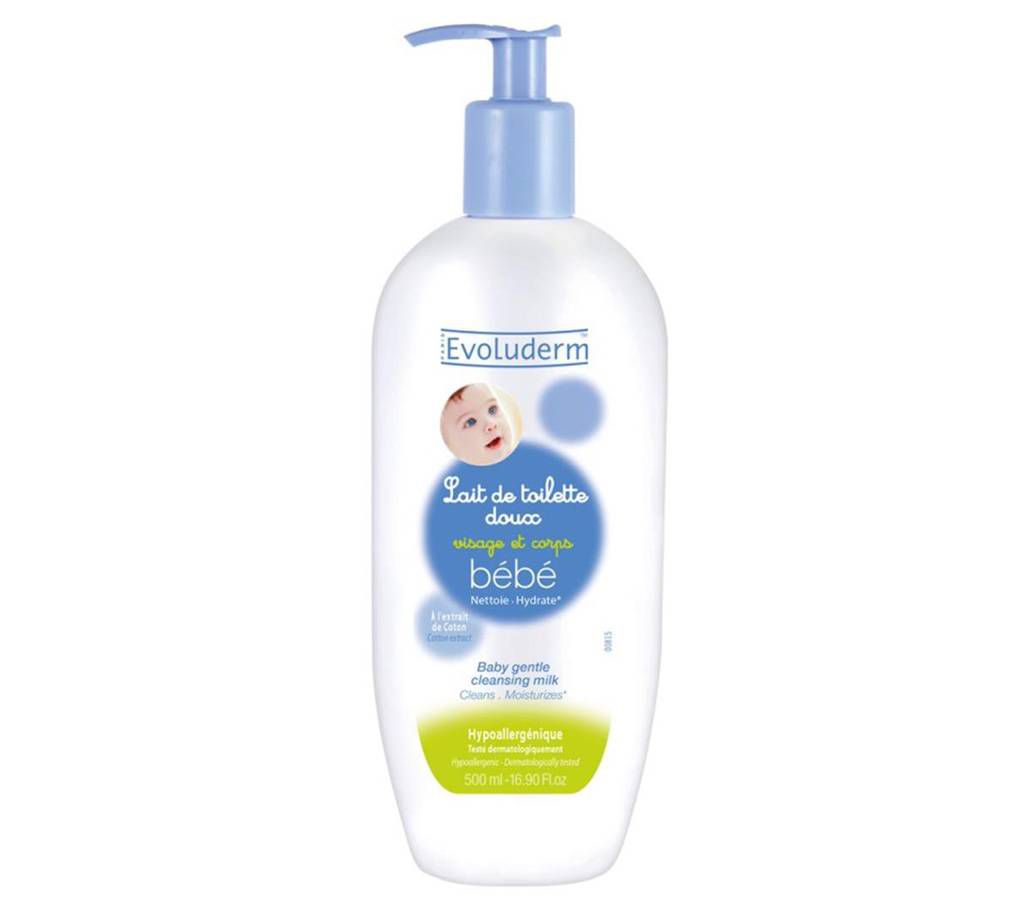 EVOLUDERM Face & Body cleansing milk Lotion For Babies - 500 ml