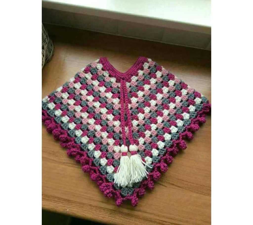 Woolen Poncho for baby girl