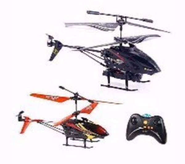 Remote controlled helicopter with a