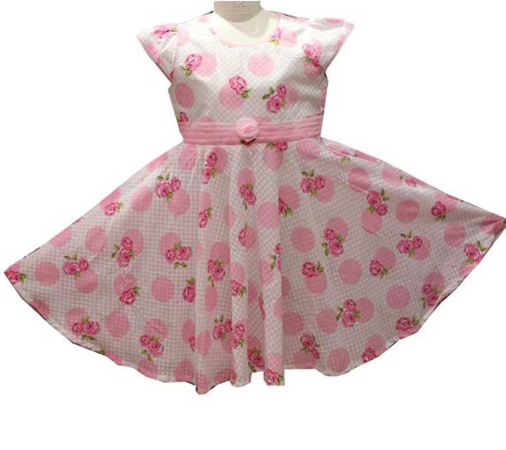 Floral Printed Frock For Baby Girl