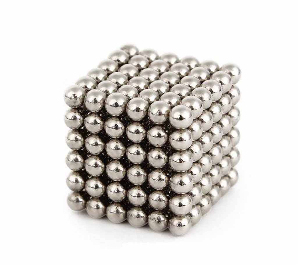 Magic Cube Silver Multi-color Magnetic Balls Magnet Puzzle Education Toy