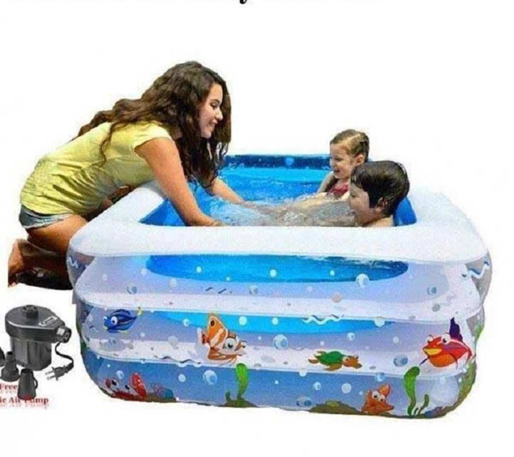Inflatable Baby Swimming Pool with Pumper