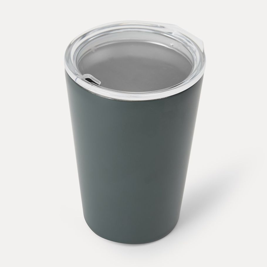 350ml Grey Stainless Steel Reusable Tumbler with Sipper