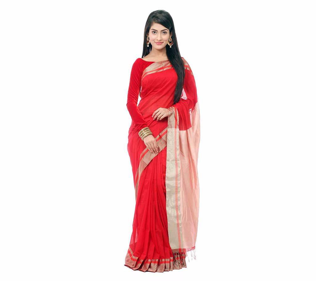 Pure Cotton Hand Embroidery With Aplic Saree