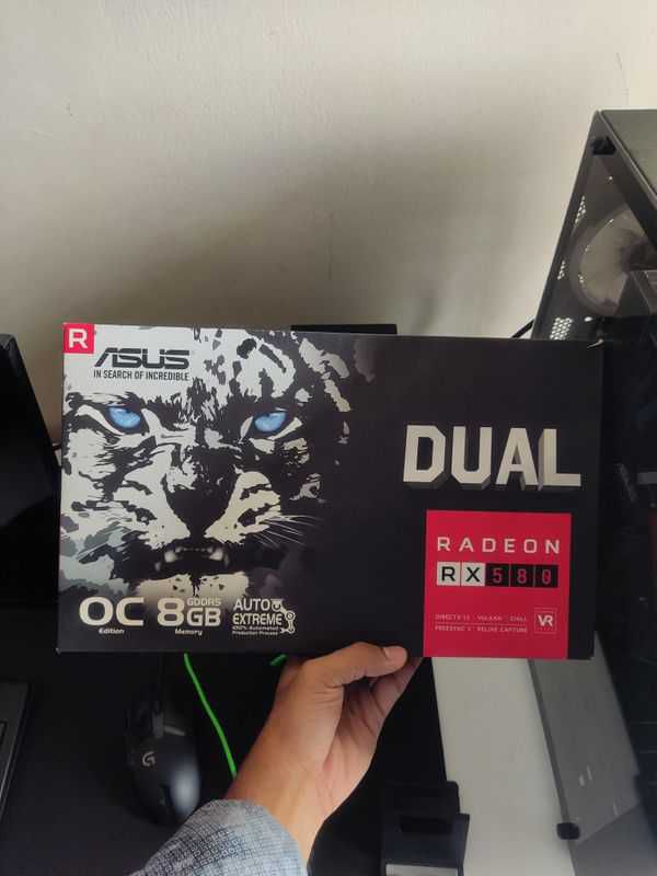 Asus Dual series Radeon RX 580 OC edition 8GB GDDR5 Graphics Card