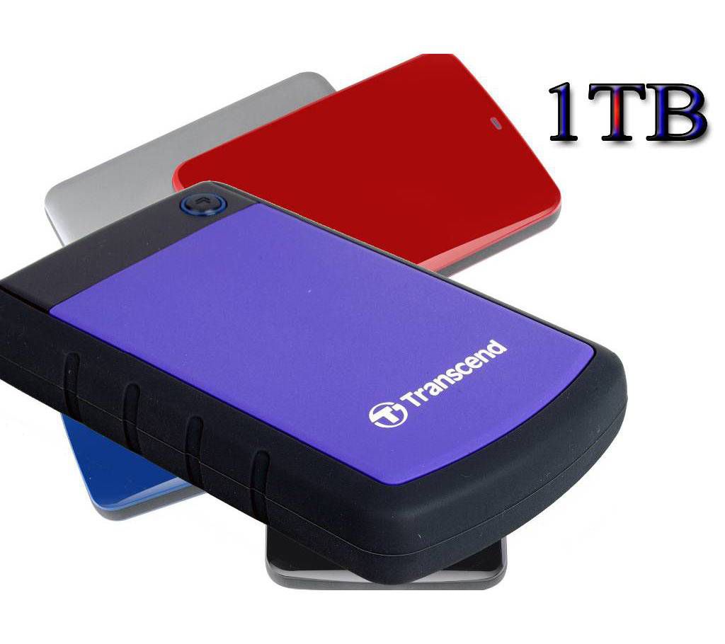Transcend portable 1TB color hard disk