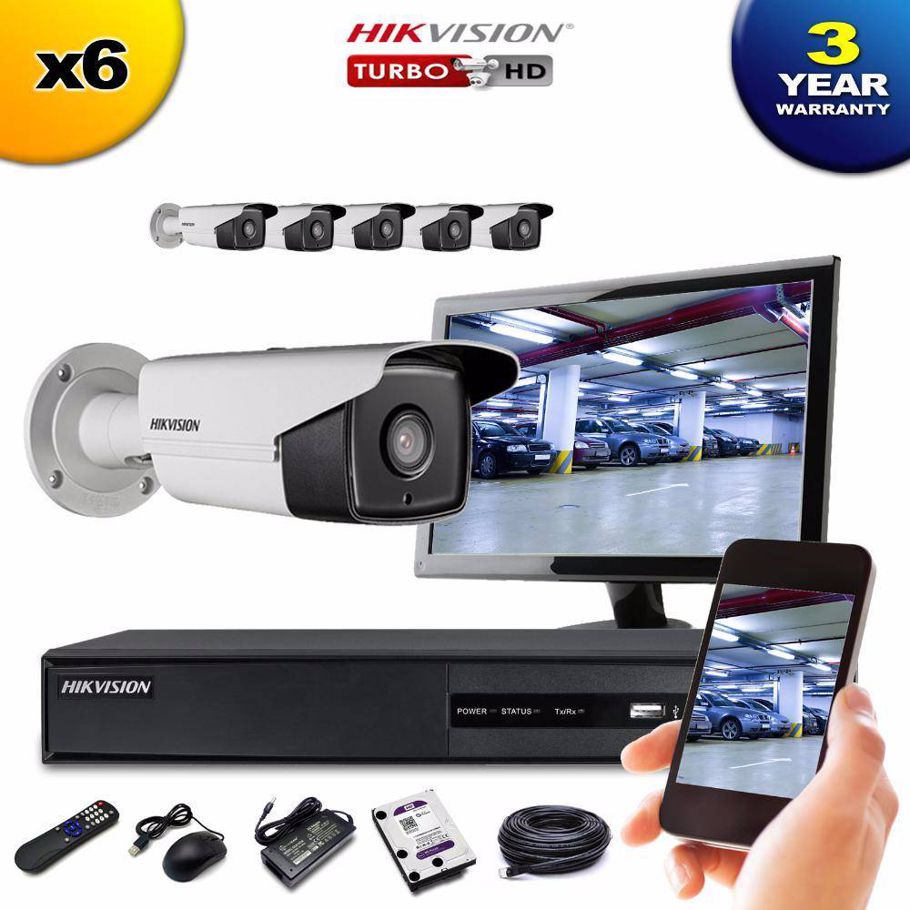 12Pcs CCTV Camera Package
