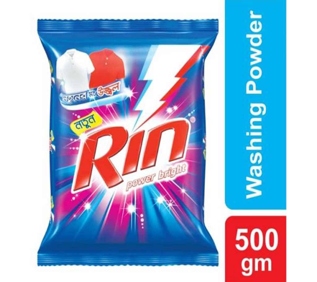 Rin Power Bright Washing Powder - 500 gm