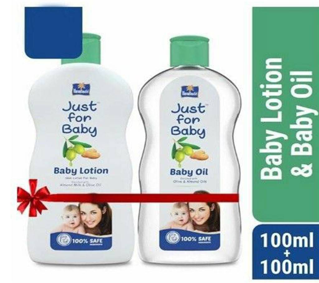 Parachte Just For Baby Combo -200ml - 3 units (Wash-Oil-Lotion) 