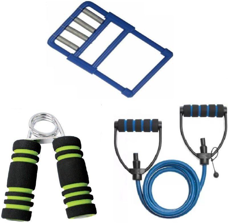 Dr Pacvu Set3|Toning Tube,1Finger Stretching and Plastic Gripper,Body Stretching,Exercise Gym & Fitness Kit