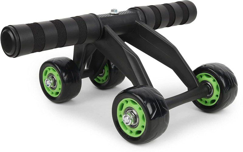 RoyalCrest Unisex 4 Wheel AB Wheel Roller Ab Exerciser  (Multicolor)