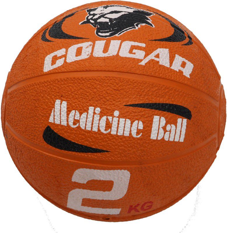 COUGAR Medicine Ball, Medicine Ball Workouts, 2kg Champion Medicine Ball, Rubber Molded Medicine Ball  (Weight: 2 kg, Orange)