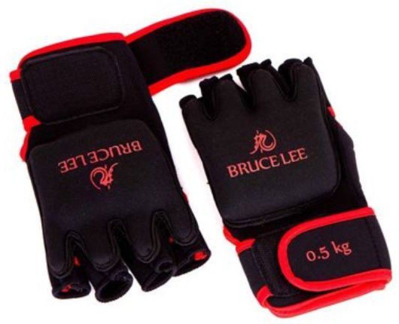 Bruce Lee Dragon 0.5 kg weighted gloves Martial Art Gloves  (Black)