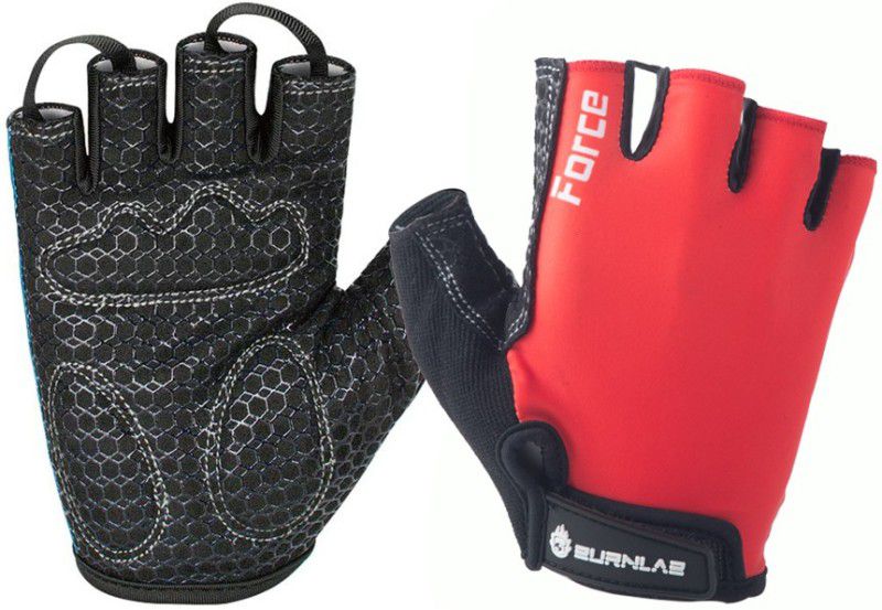 BURNLAB Force Gym Gloves Force (Red Medium) Gym & Fitness Gloves  (Red)