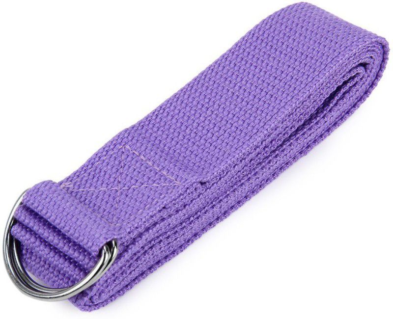 Ipop Retail 6" Purple Cotton Yoga Strap  (Purple)