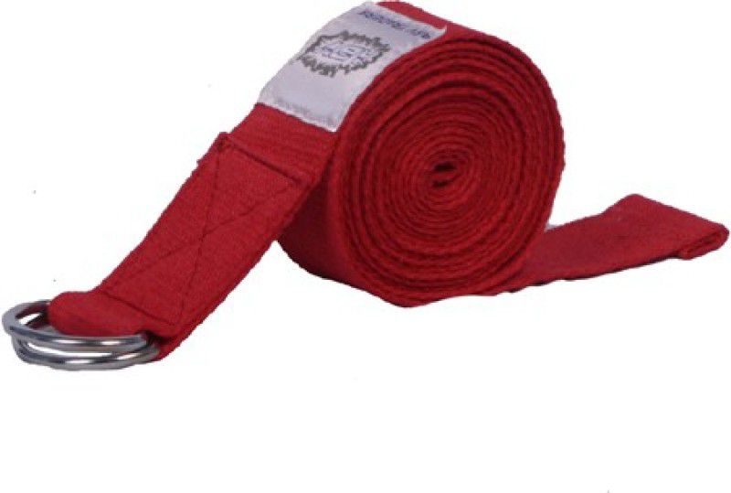 ABV YOGARD Cotton Yoga Strap  (Red)