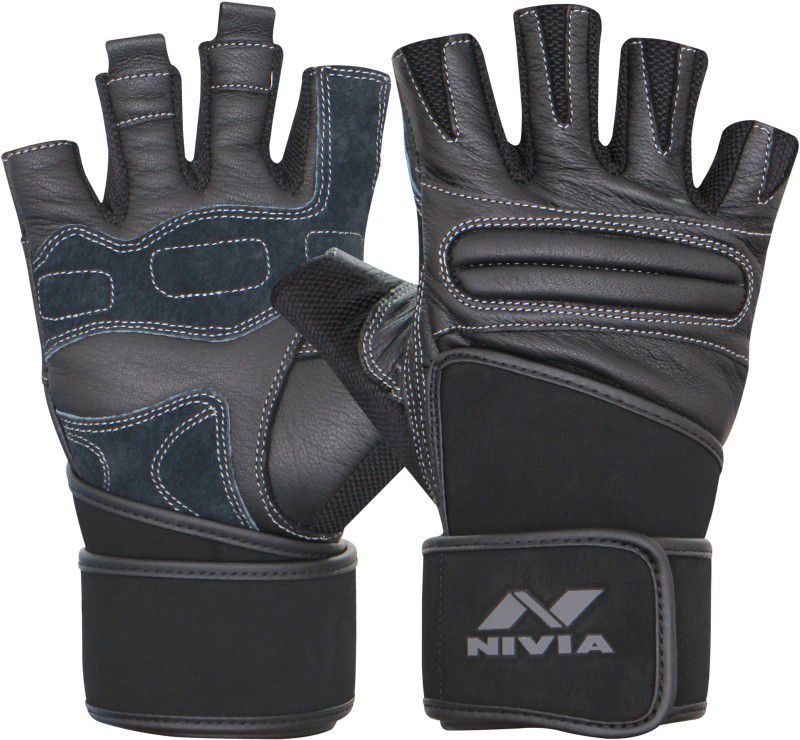 NIVIA CARBON Gym & Fitness Gloves  (Black)