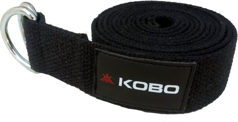 KOBO Wta-22 Cotton Yoga Strap  (Black)