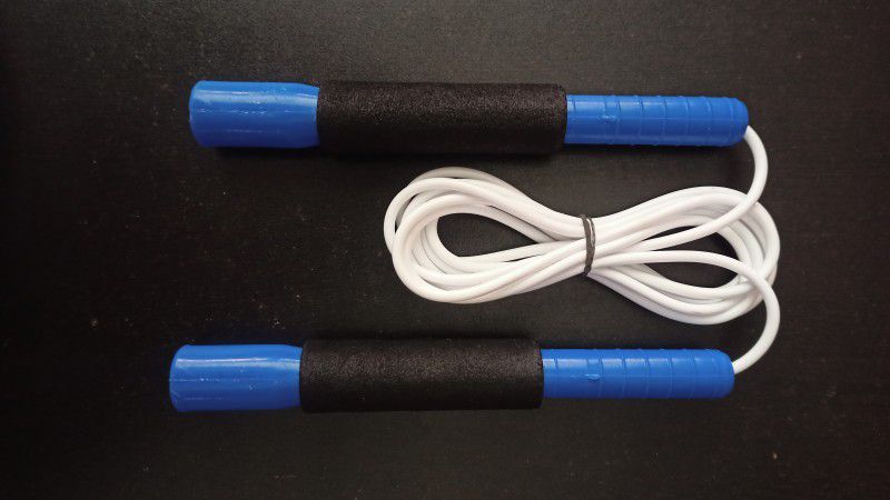 FITTRIX FLH-PVC-01 Freestyle Skipping Rope  (Blue, White, Black, Length: 108 cm)