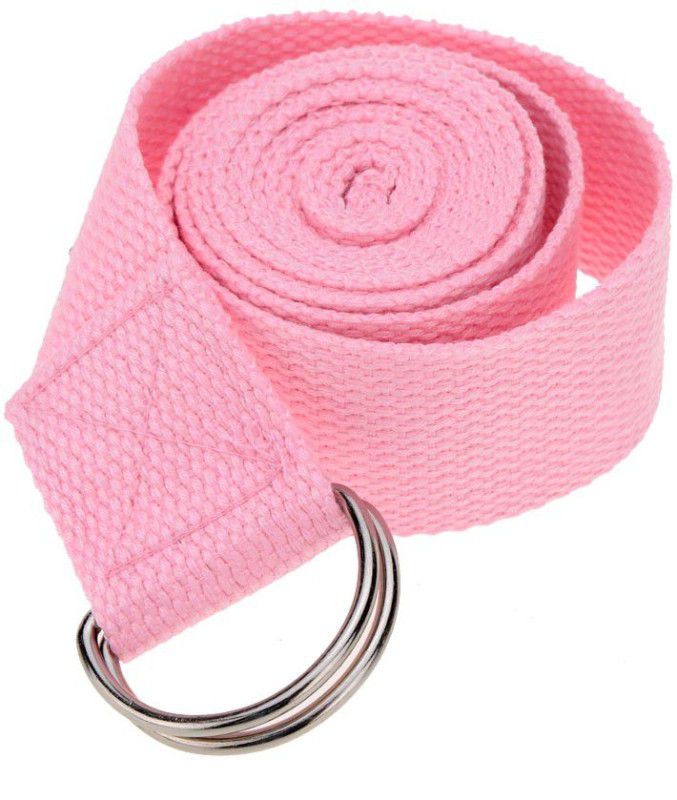 Ipop Retail 6 Feet Pink Cotton Yoga Strap  (Pink)