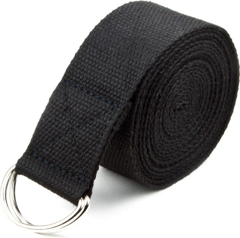 Ipop Retail YB6FB Cotton Yoga Strap  (Black)