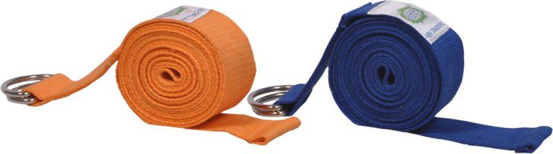 ABV ABVYOORBLU Cotton Yoga Strap  (Multicolor)