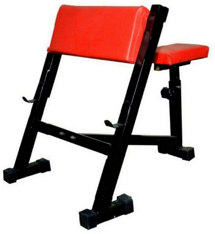 VENOM Preacher Foldable Bench ( With 205 Kg. Holding Capacity ) Hyperextension Fitness Bench