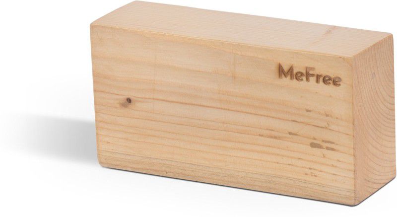 MeFree Eco-Friendly Wooden Yoga Blocks  (Brown Pack of 1)