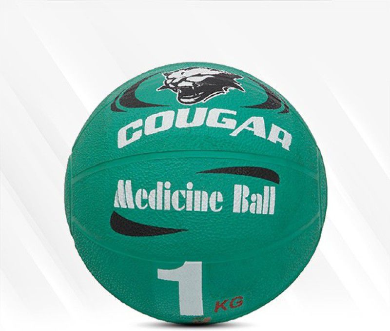COUGAR Medicine Ball, Medicine Ball Workouts, 1kg Champion Medicine Ball, Rubber Molded Medicine Ball  (Weight: 1 kg, Green)
